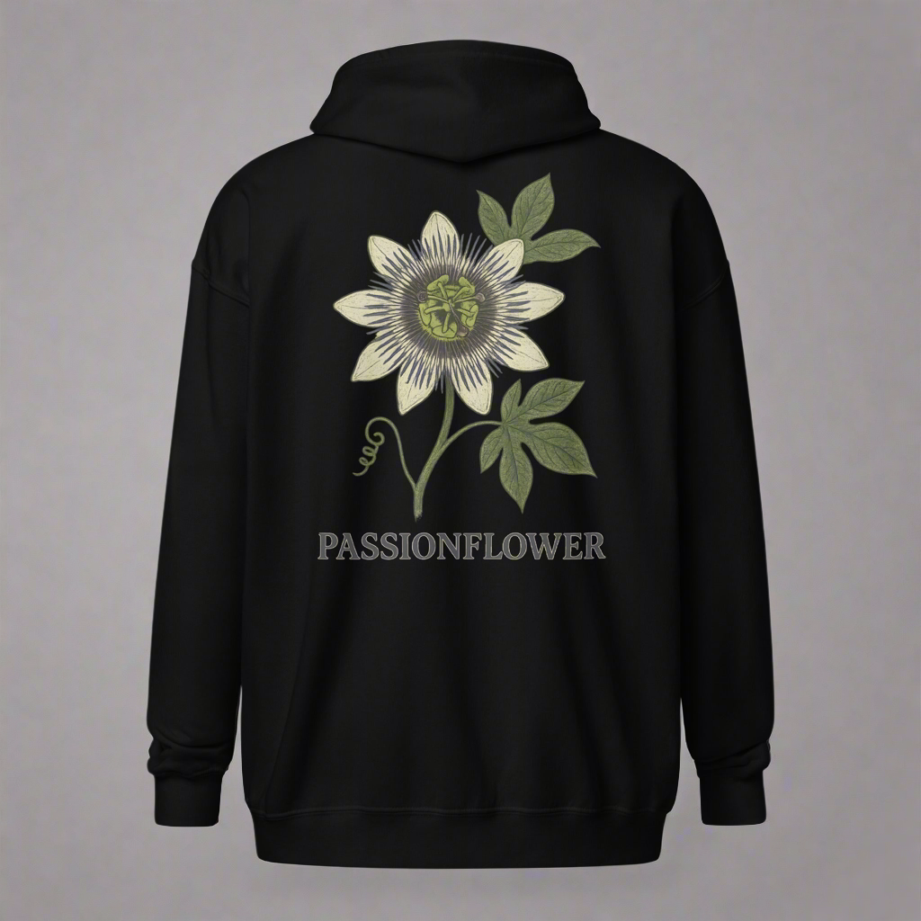 Passionflower Zip Hoodie