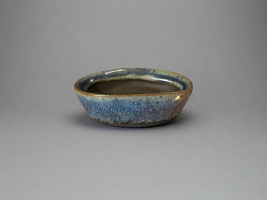 Small Glazed Oval Pot
